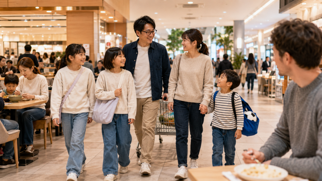 everyday-family-life-japanese-mall