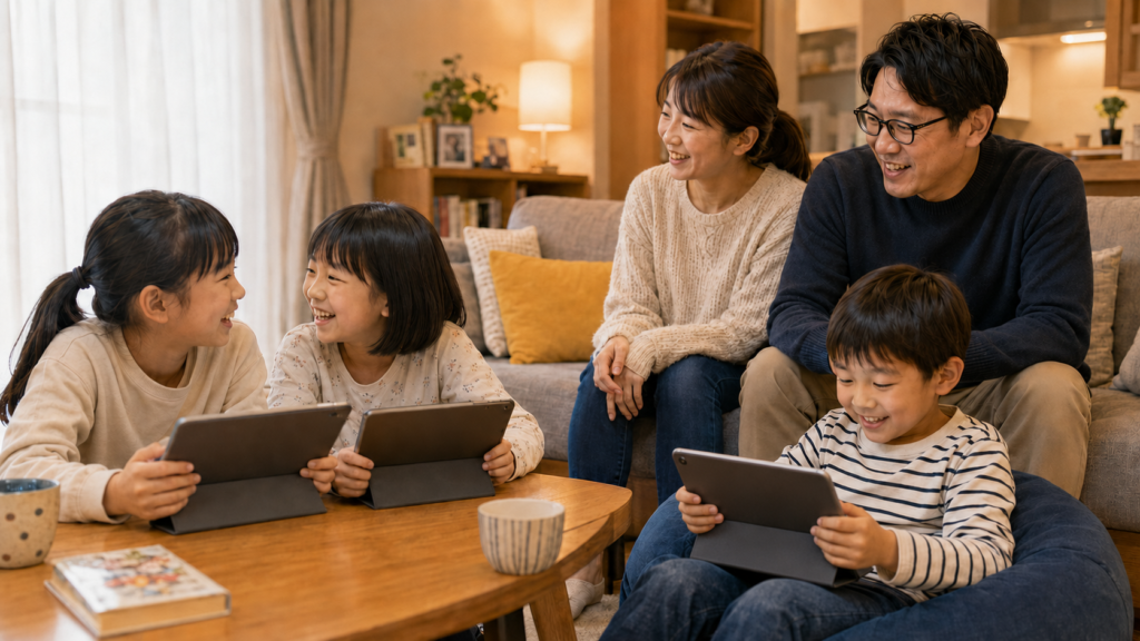 japanese-family-screen-time-at-home